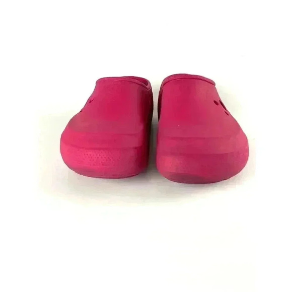 Crocs Pink Clogs Youth Sz J1 Big Kids Slip On - Picture 8 of 9